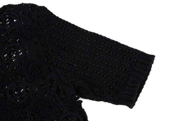 YOSHIYUKI KONISHI Cotton Nylon Crochet Knit Shirt K-171801_007