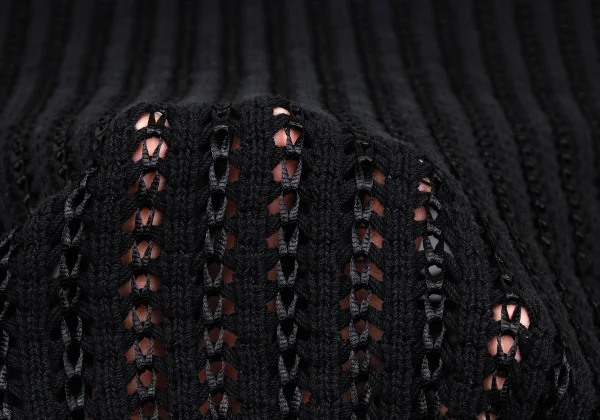 YOSHIYUKI KONISHI Cotton Nylon Crochet Knit Shirt K-171801_012