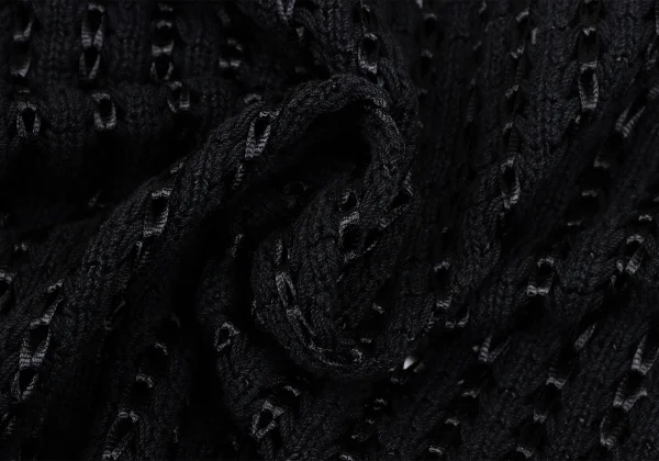 YOSHIYUKI KONISHI Cotton Nylon Crochet Knit Shirt K-171801_013