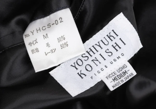 YOSHIYUKI KONISHI Wool Blend Bijou Stand Collar Jacket K-171803_018