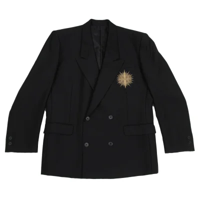 JUNKO KOSHINO Front Embroidered Wool Jacket
