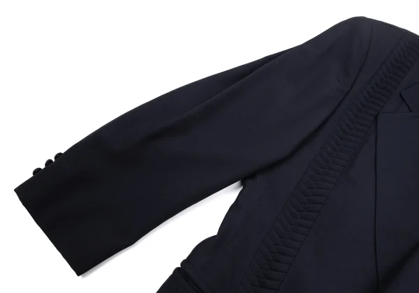 CLAUDE MONTANA Front Tuck Design Wool Jacket K-171805_008