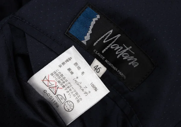 CLAUDE MONTANA Front Tuck Design Wool Jacket K-171805_018