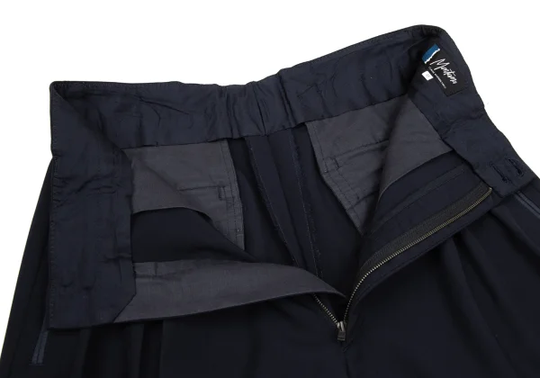CLAUDE MONTANA Tuck Wool Tapered Pants K-171806_005