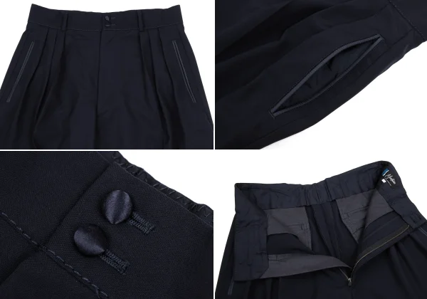 CLAUDE MONTANA Front Tuck Design Wool Jacket & Pants K-171807_012