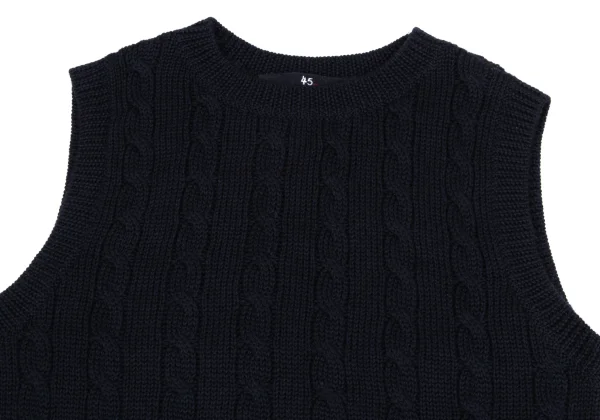 45rpm 45R Wool Sleeveless Cable Knit Top K-171809_003