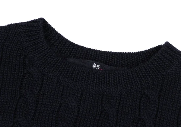 45rpm 45R Wool Sleeveless Cable Knit Top K-171809_004