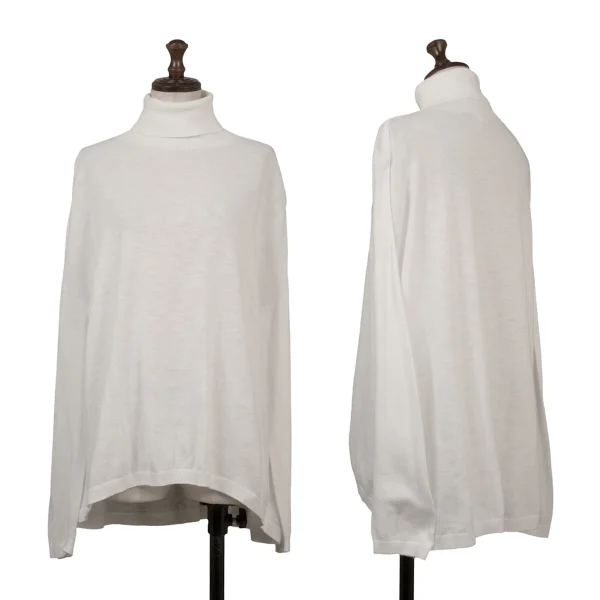 45rpm 45R Cotton Turtleneck Knit Top White 0 K-171811_001