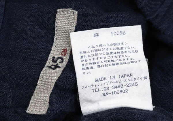 45rpm 45R Linen Indigo Dyed Pants K-171820_013