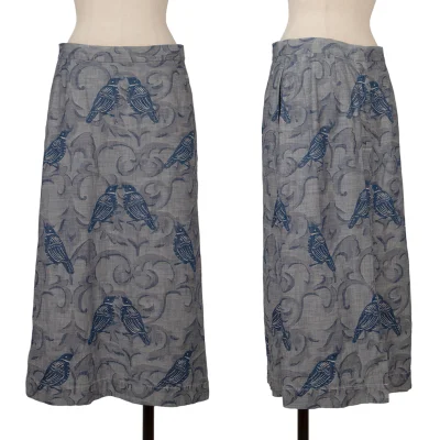 45rpm 45R Denim Bird Jacquard Skirt