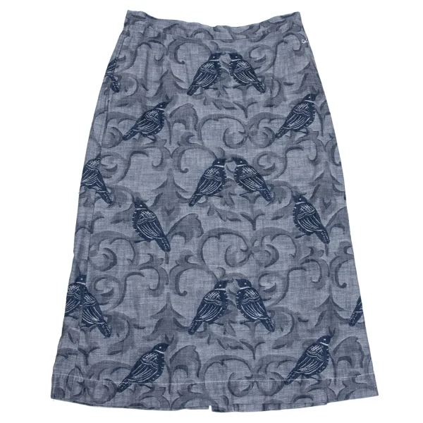 45rpm 45R Denim Bird Jacquard Skirt K-171824_002
