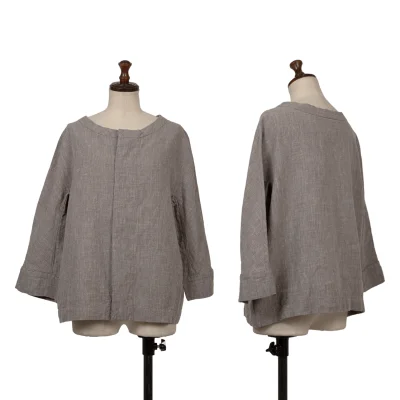 45rpm 45R Linen Collarless Jacket
