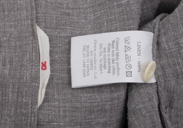 45rpm 45R Linen Collarless Jacket K-171831_014