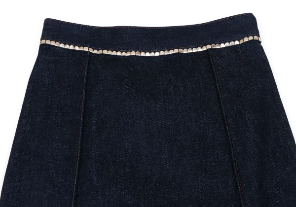 CHLOE Waist Studs Design Denim Skirt K-171844_003