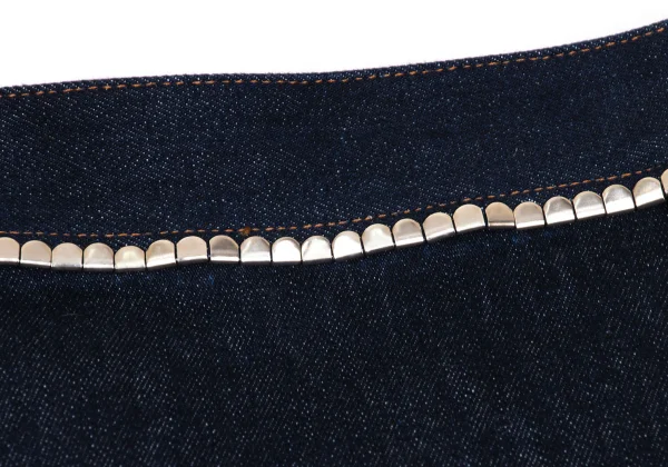 CHLOE Waist Studs Design Denim Skirt K-171844_004