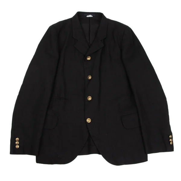 COMME des GARCONS HOMME PLUS Dyed Metal Button Jacket Black M K-171845_001