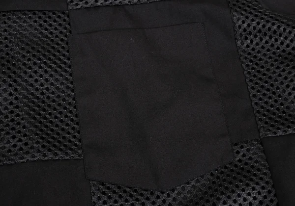 COMME des GARCONS HOMME PLUS Mesh Switching Long Sleeve Shirt K-171849_005
