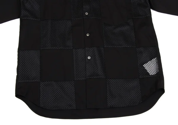 COMME des GARCONS HOMME PLUS Mesh Switching Long Sleeve Shirt K-171849_008