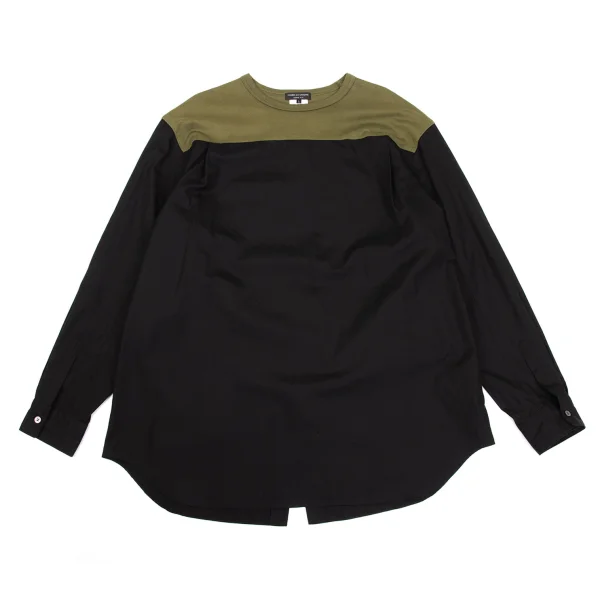 COMME des GARCONS HOMME PLUS Reversed front-and-back design Shirt Black,Khaki L K-171850_001