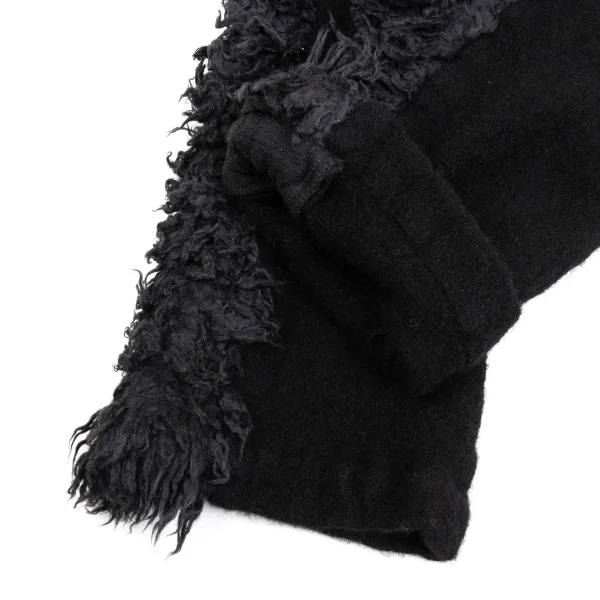 COMME des GARCONS HOMME PLUS Side Fur Design Fulling Wool Pants K-171851_008