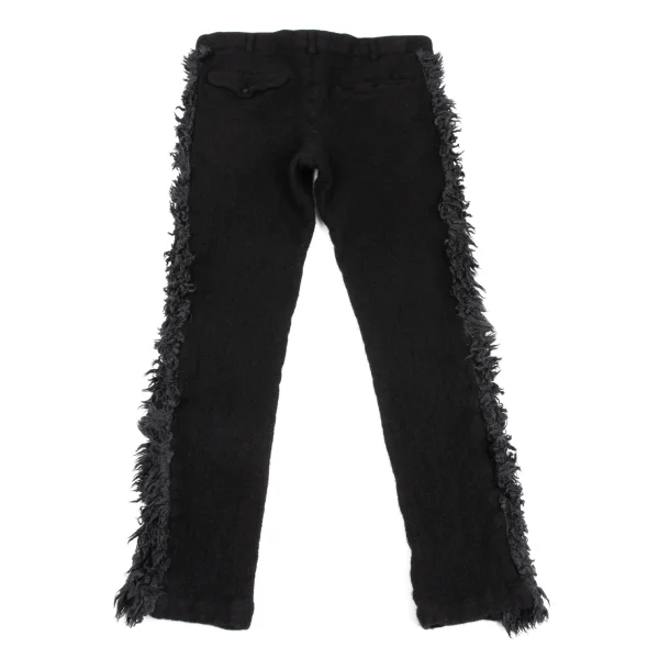 COMME des GARCONS HOMME PLUS Side Fur Design Fulling Wool Pants K-171851_009