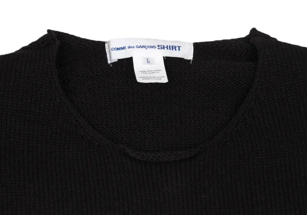 COMME des GARCONS SHIRT Andy Warhol Face Intarsia Knit Sweater K-171858_003
