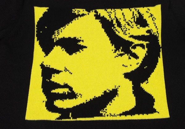 COMME des GARCONS SHIRT Andy Warhol Face Intarsia Knit Sweater K-171858_004
