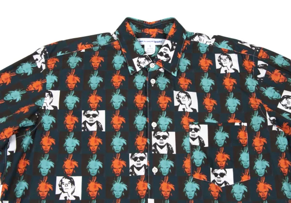 COMME des GARCONS SHIRT Andy Warhol Face Print Shirt K-171859_002