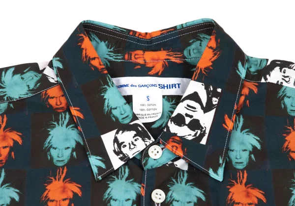 COMME des GARCONS SHIRT Andy Warhol Face Print Shirt K-171859_003