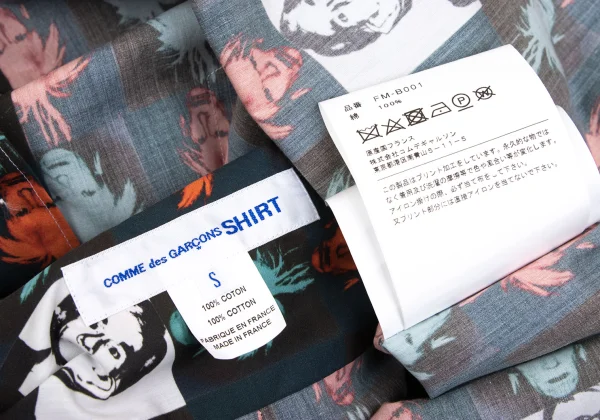 COMME des GARCONS SHIRT Andy Warhol Face Print Shirt K-171859_014