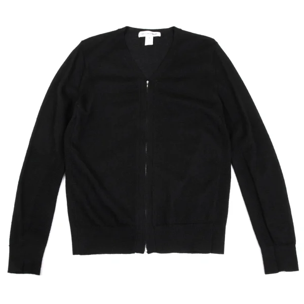COMME des GARCONS SHIRT Wool Zip Knit Cardigan Black M K-171860_001