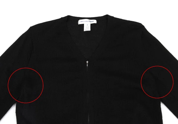 COMME des GARCONS SHIRT Wool Zip Knit Cardigan K-171860_002