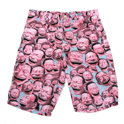 COMME des GARCONS SHIRT×YUE MINJUN Face Graphic Print Half Pants