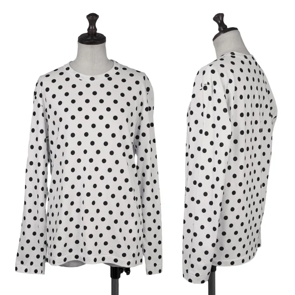 COMME des GARCONS Dot Print Top White,Black S K-171863_001