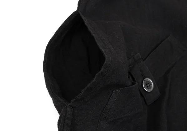 Yohji Yamamoto POUR HOMME Cotton Stand-Collar Long Shirt K-171865_010