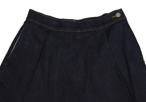 Vivienne Westwood Back Orb Embroidery Tuck Denim Shorts K-171868_003