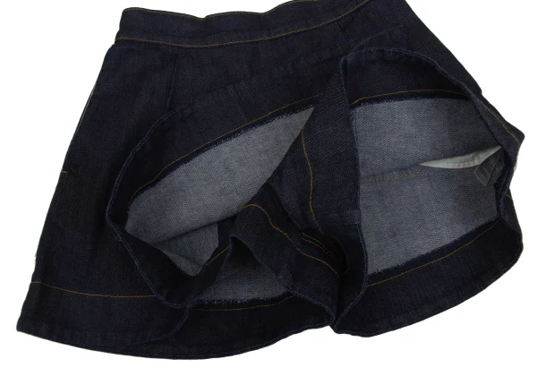Vivienne Westwood Back Orb Embroidery Tuck Denim Shorts K-171868_010