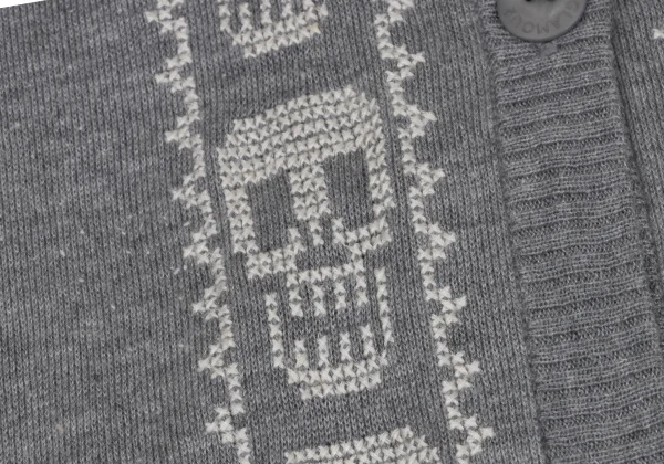 HYSTERIC GLAMOUR Skull Stitch Sleeveless Long Vest K-171870_010