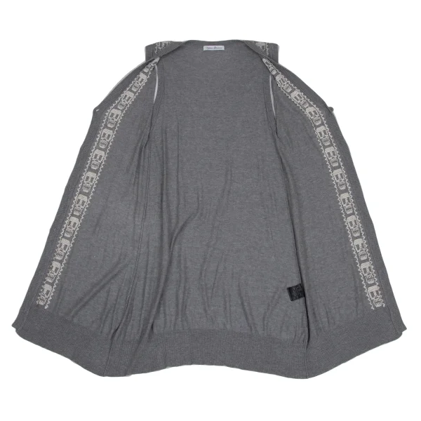 HYSTERIC GLAMOUR Skull Stitch Sleeveless Long Vest K-171870_011