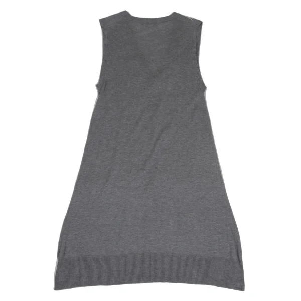 HYSTERIC GLAMOUR Skull Stitch Sleeveless Long Vest K-171870_012