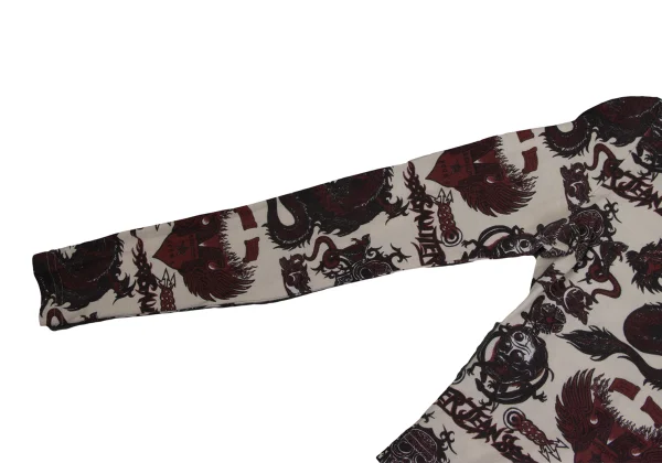 GAULTIER JEAN'S Skull Dragon Print Short T Shirt K-171871_007