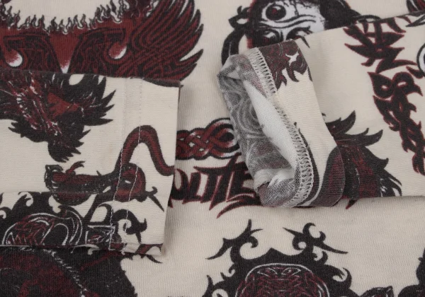GAULTIER JEAN'S Skull Dragon Print Short T Shirt K-171871_009