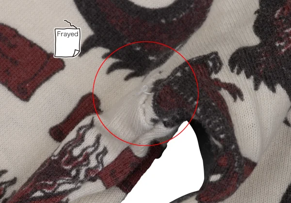 GAULTIER JEAN'S Skull Dragon Print Short T Shirt K-171871_013