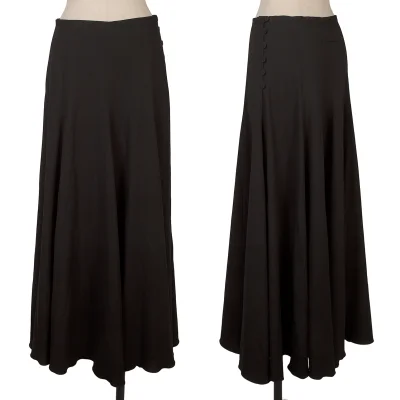 Jean Paul GAULTIER FEMME Side Button Flare Skirt