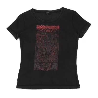 Jean Paul GAULTIER FEMME Tribal Print T Shirt