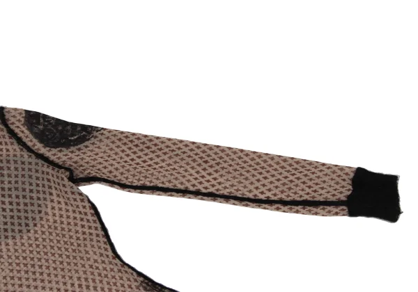 Jean Paul GAULTIER FEMME Patterned Turtleneck Mesh T Shirt K-171877_008