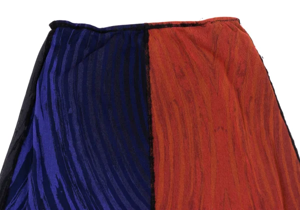 Jean Paul GAULTIER FEMME Knit Lettering Switching Mesh Skirt K-171878_004