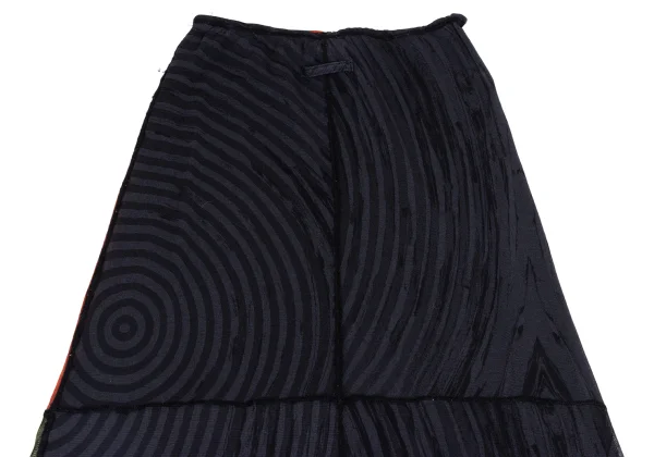 Jean Paul GAULTIER FEMME Knit Lettering Switching Mesh Skirt K-171878_012
