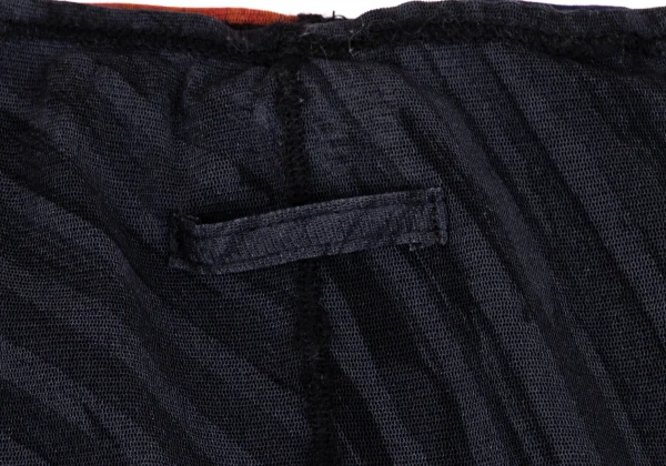 Jean Paul GAULTIER FEMME Knit Lettering Switching Mesh Skirt K-171878_014