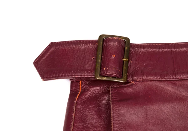 Jean Paul GAULTIER FEMME Cowhide Leather Wrap Skirt K-171879_005
